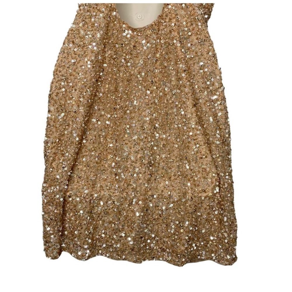 RETROFETE X REVOLVE MICH SEQUIN WOMEN'S DRESS NUDE L - Picture 11 of 16